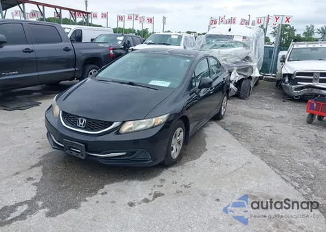 2013 Honda Civic Lx из США, поврежденный, VIN 2HGFB2F55DH544600